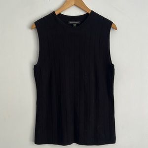 Banana Republic Black Sleeveless Crewneck Sweater